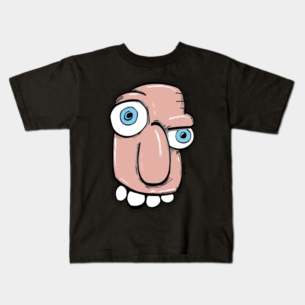 Happy Hilljack Floating Head Kids T-Shirt by JAG III